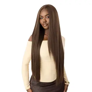 Outre Human Hair Blend Lace Front Wig Perfect Hairline Nueblend Glueless Fully Hand-Tied 13X6 HHB-Straight 34"