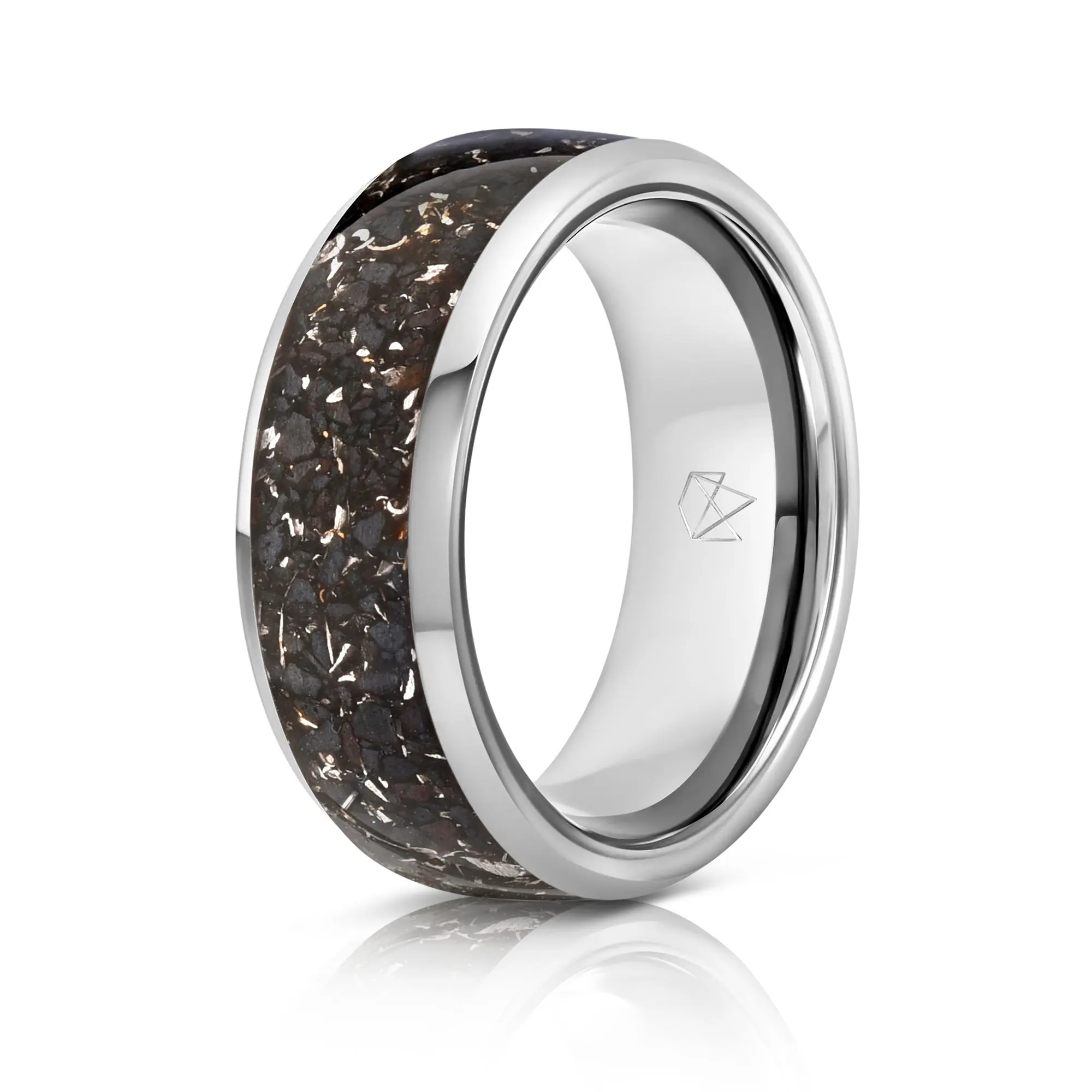 Tungsten Ring - Real Meteorite