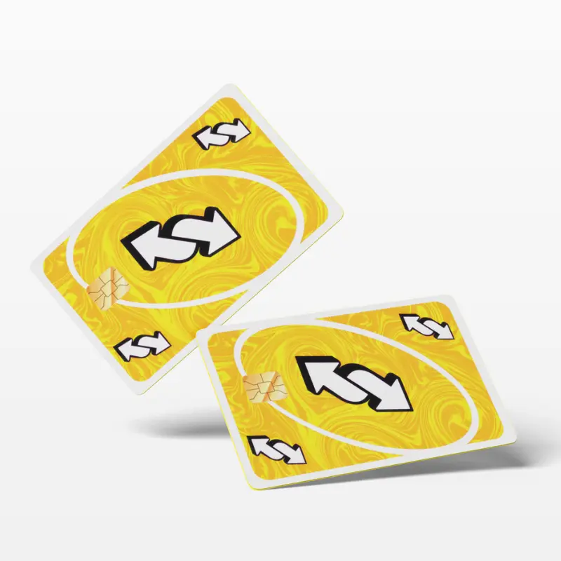 holographic uno cards Uno Reverse Holographic Credit Card Bundle Holographic Credit Card Bundle  Skin  Anime Town Creations