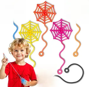30Pcs Sticky Spider Web Sticky Hands for Kids, Halloween Party Favors, Classroom Prizes, Goodie Bag & Pinata Stuffers