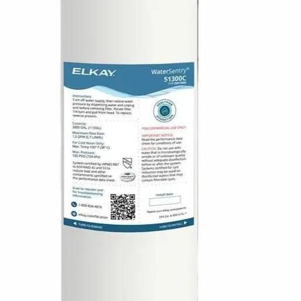 Elkay 51300C WaterSentry Lead + Microplastics NSF/ANSI Certified Filter (Bottle Fillers)