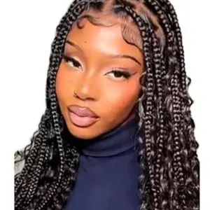Boho 36in 1B Synthetic Full Machine Wig for Women