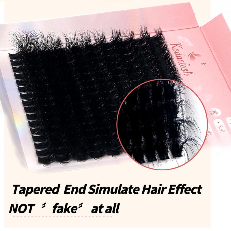 120D/100D/80D Lash Clusters Kit Thick Cluster Eyelash Extensions Individual Lashes Faux Mink Eyelash Clusters D Curl 10MM/12MM/14MM/16MM/18MM Lash Extension Dramatic Eyelash Extensions Eyelashes Clusters Makeup Cosmetic