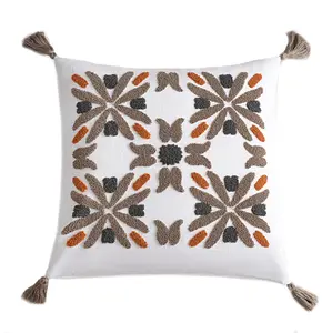 Abbie Crewel Embroidery Pillow