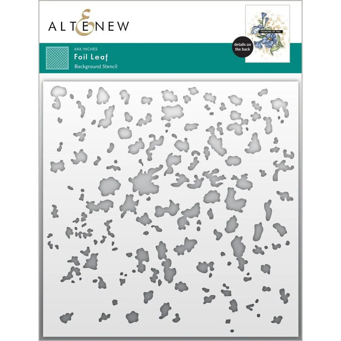 Foil Leaf Background Stencil