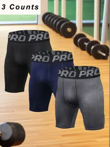 Compression Shorts Men 3 Pack Compression Underwear Spandex Running Shorts Workout Athletic Shorts Compression Shorts Men 3 Pack Compression Underwear Spandex Running Shorts Workout Athletic Shorts