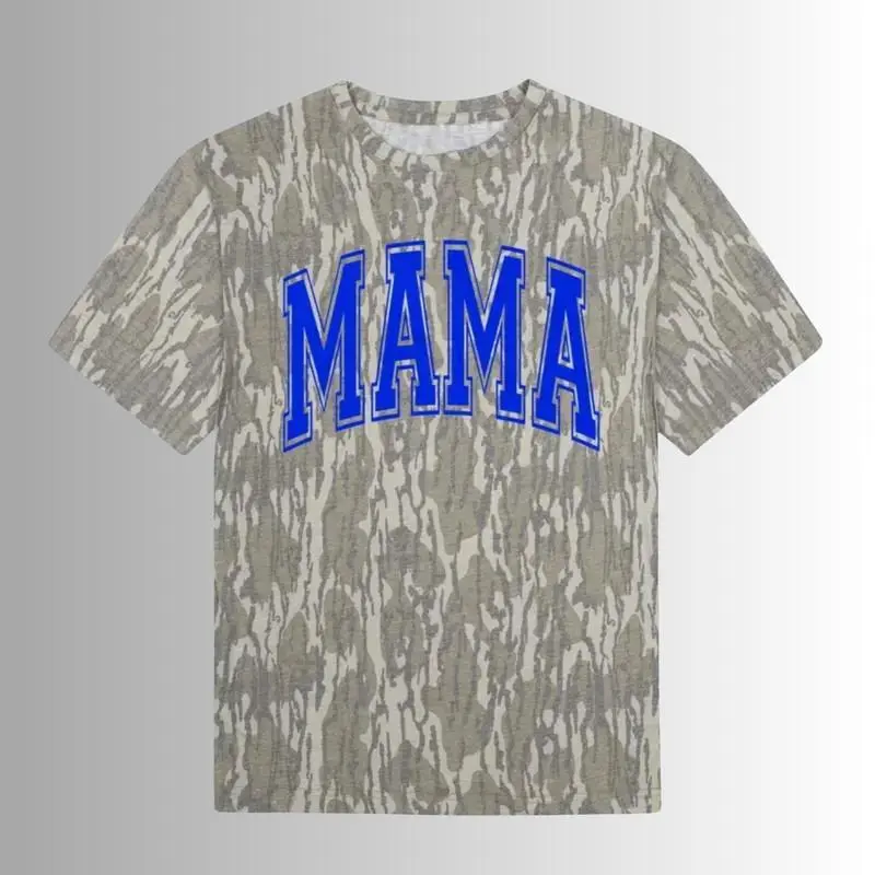 Mama Mossy Oak Wash Camo Tee 3D - Mother’s Day Camo T Shirt, Bottomland Camo Unisex Outdoor Tee, Ultra Soft Breathable Cotton, Hunting Camping Shirt, Gift For Mom Her