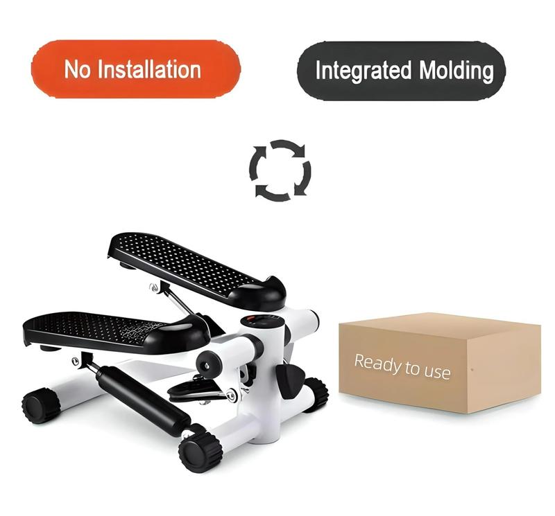 Steppers for Exercise at Home with Resistance Bands - Portable Mini Stepper with 331 LBS Loading Capacity for Home Fitness