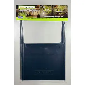 Glare Protect Landscape Light Glare Shield (2-Pack) Outdoor Lighting Glare Blocker, Stop Blinding Lights for Garden & Pathway, Made in USA