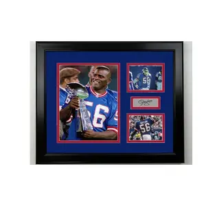 No Framed Lawrence Taylor Facsimile Laser Engraved Signature Football 3Poster Home Decor