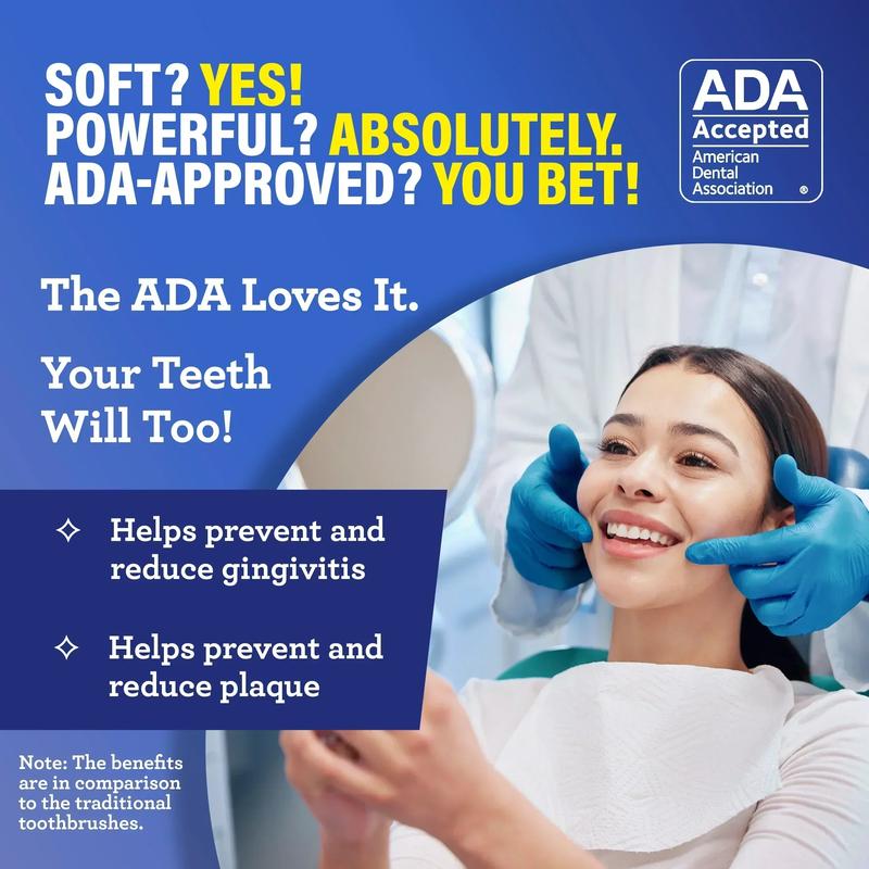 GuruNanda Butter On Gums Toothbrush, ADA Accepted, with 8000+ Ultra Soft Softex Bristles for Sensitive & Receding Gums, Perfect for Whiter Teeth, 8 Ct