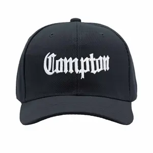 Compton stylish white 3D text print snapback trucker cap hat Truck driver baseball cap