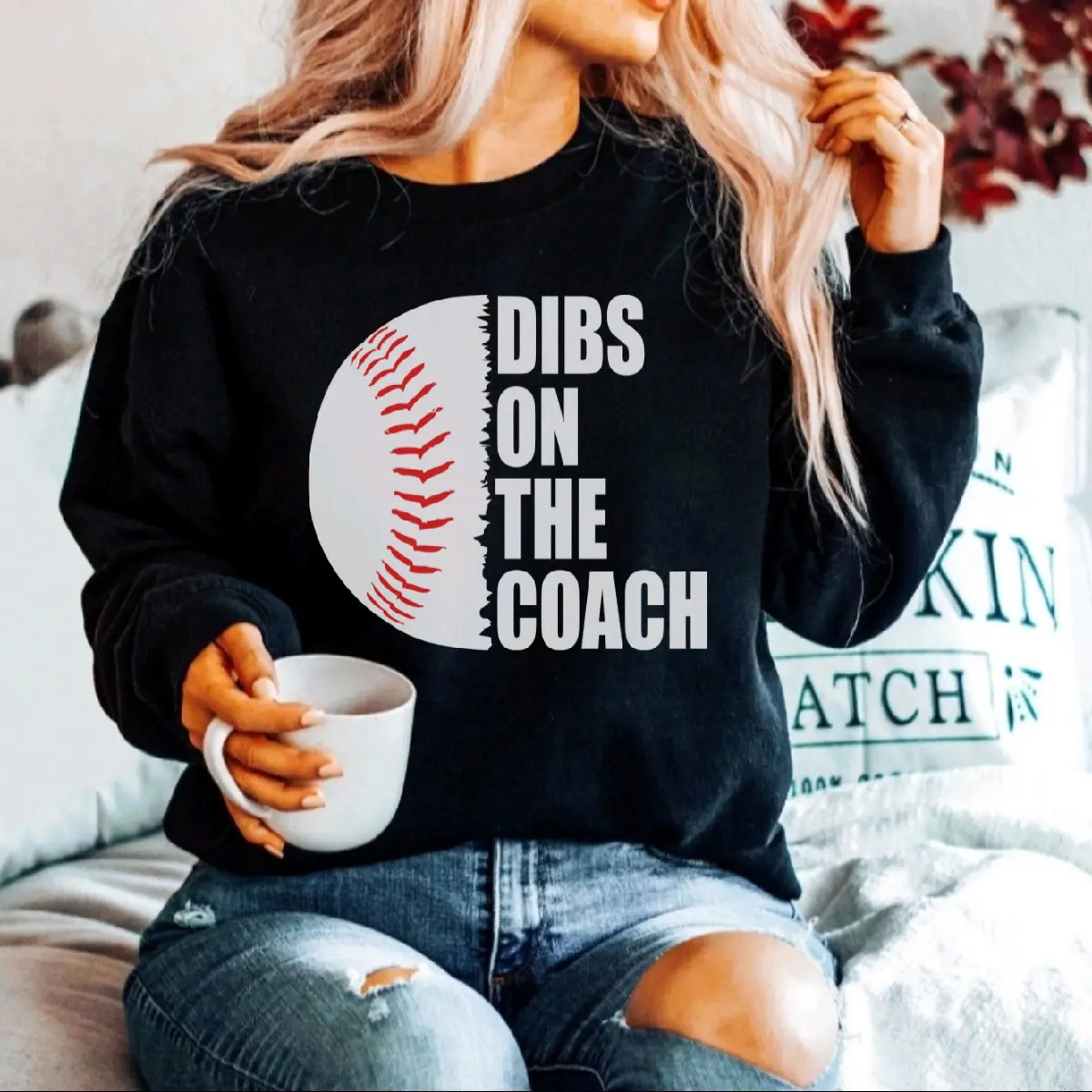 Dibs on the Coach: Baseball Edition Sweatshirt