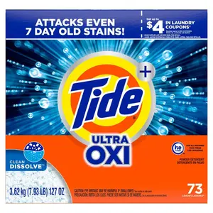 Ultra Oxi Powder Laundry Detergent, 73-Loads, 127 oz.