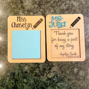 Laser Engraved Sticky Note Holders