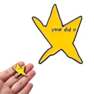 Your Did It Star Enamel Pin - Funny Meme Badge Brooch,Creative Star Design Brooch Silly Hat Backpack Jewelry Accessories for Women Men - Fun Gifts for Friends