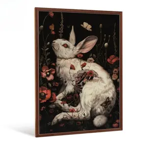 Gothic Style Aluminum Painted Hanging Sign Decor, Vintage Wall Art Poster for Home, Country House, Living Room, Bedroom, Studio Decoration