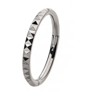 Polyhedra Edge Titanium Hinged Segment Ring