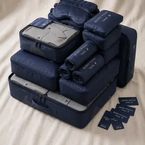6 pieces  Lightweight Packing Cubes for Suitcases, Travel Luggage Packing Organizers, Essential Travel Accessories with Shoe/towel Laundry Bags, Travel Essentials