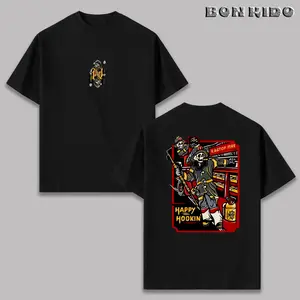 Happy Hookin Firefighter T-Shirt, Vintage Streetwear Firefighter Graphic Tee, Soft Cotton Blend, Gift For Firefighters And First Responders