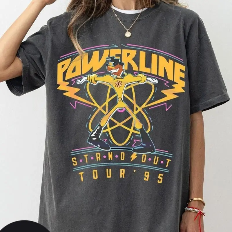 Comfort Colors Powerline Stand out World tour shirt, Powerline 95' vintage shirts, WDW trip Tee Shirt