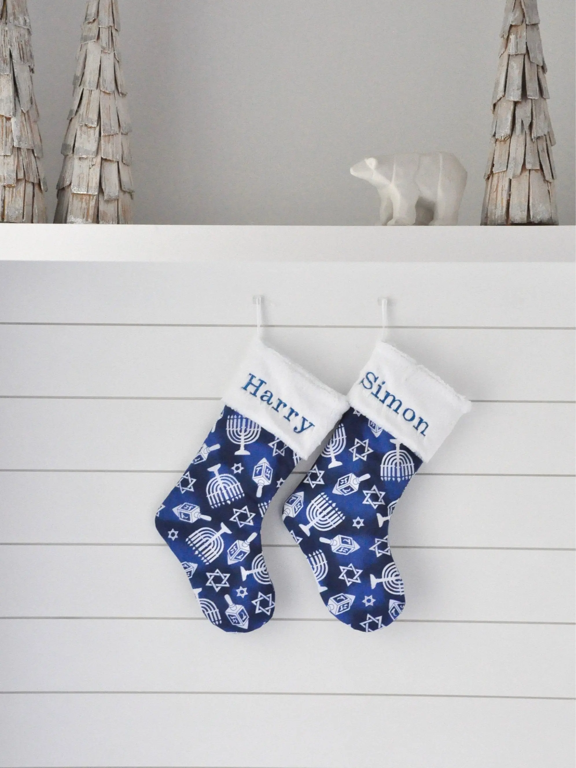 Hanukkah Stocking, Chanukkah, Gift for Hanukkah, Decoration, Personalized Hanukkah Gift, Judaic Decoration, Mixed Faith Holiday