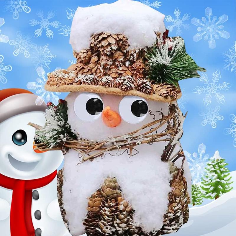 6 count 2.75 Inches Googly Eyes Plastic Wiggle Eyes with Self Adhesive Black White Googly Eyes for DIY Crafts Christmas Halloween Decoration