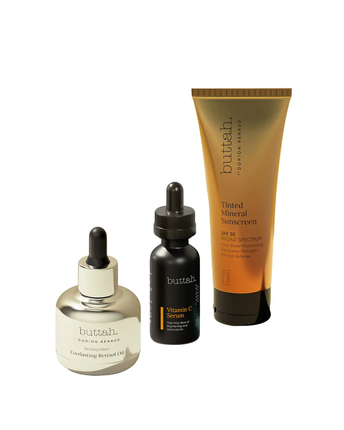 [Buttah Skin] Blemish & Dark Spot Fade Skincare Set w/Retinol and Vitamin C Serum