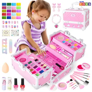 Kids Makeup Sets for Girls - Kids Real Makeup Sets for Girls 5-8, Play Make Up Kit, Best Toys for Little Girl,Princess Girls Kid Stuff, Ages 3456789 10 Year Old Girl Birthday Gifts