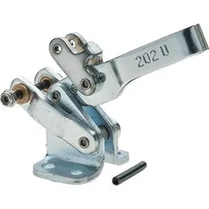 Destaco High Capacity Air Power Hold-Down Toggle Clamp, Horizontal Mount, 200 Lb Inner Hold Capacity, 1/8 NPT Port, 34 Max psi, 102° Bar Opening, 26.92mm Height Under Bar, Model 802-U-RC