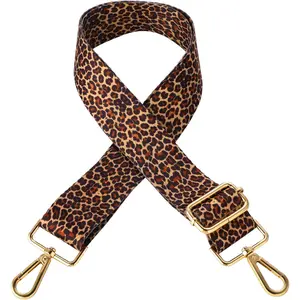 Replacement Purse Strap, Leopard Print Adjustable Wide  Handbag Strap Crossbody Bag Straps Christmas for Women Girls