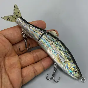 14.5cm/28.5g Fishing Lure, 1 Piece Lifelike Multi Jointed Striper Swimbait Lure, Pike Muskie Walleye Bass Gold Trout Lure, Artificial Fishing Lure, Fishing Bait, Fishing Gear