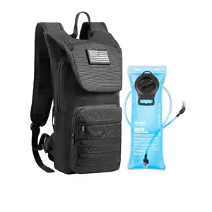 fathersdaygift VEVOR Hydration Backpack, Water Backpack with 3L TPU Water Bladder, Tactical Molle Hiking Hydration Pack with Storage for Men Women, Hydro Water Daypack for Hiking Running Cycling Camping