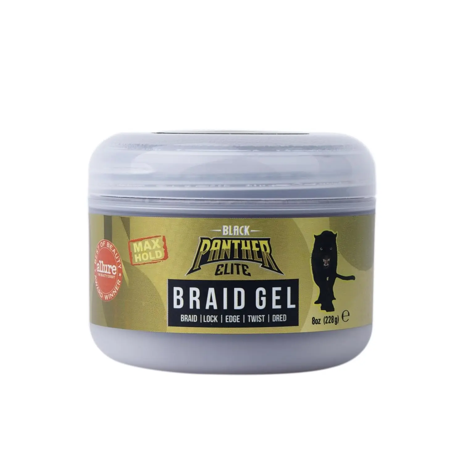 Black Panther Strong Diamond Edges  Elite Edge & Braid Control Pomade for all hair types Haircare Smooth Gel Brush