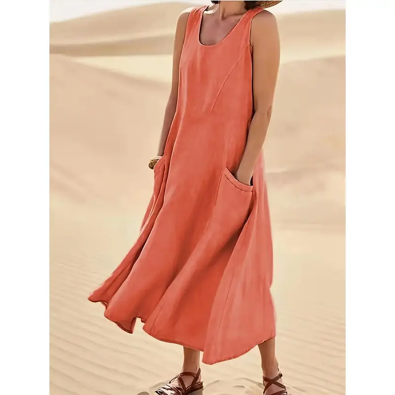 loose linen dress - TikTok Shop