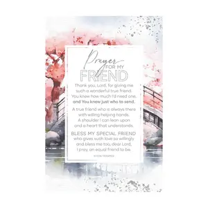 Dexsa Prayer For My Friend Wood Plaque with Easel and Hook