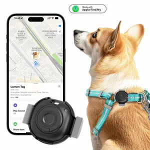 Mini GPS Tracker for Pets & Keys, Works with Apple Find My, No Subscription, Anti-Lost Tag with Detachable Clip