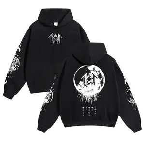 Sleep Token Unisex Hoodie for Autumn Winter Thick Warm Sleep Symbol Fan Style Retro Print Versatile for Ins Street Style Couples Outfits Top Choice for Boyfriend Gift Fabric Menswear Casual Fit