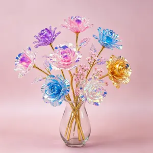 Rose Wedding Decoration Artificial Flowers, Home Decor Dried Flower Simulation, Multicolor Roses for Festive Arrangements, Fake Roses