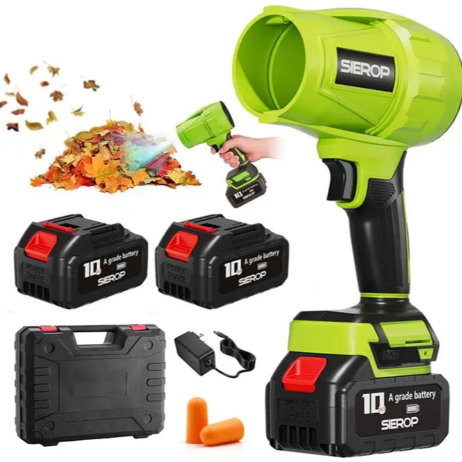 Cordless Turbo Leaf Blower - 150 MPH 600 CFM Turbo Jet, 1.45 lb Lightweight 21V 4.0Ah Battery-Powered Handheld Blower for Yard Leaves, Driveway Sand with Ergonomic Handle