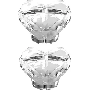 Heart Shaped Toilet Press Button Set, 2 Pieces Creative Design, Ideal for Bathroom Use, Enhance Your Toiletry Routine