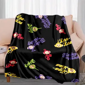 Teletubbies (11) Printed plush blankets are suitable for all seasons, soft and comfortable for sofas, mattresses, offices, outdoor use, camping, travel, and home use. Perfect for Black Friday,
