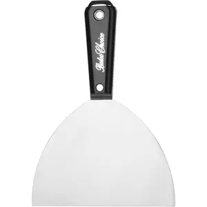 6 Inch Flexible Drywall Spackle  -  & Metal Scraper, Wall & Putty Scraper