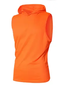 Men's Hooded Sleeveless Sports Tank Top, Breathable Mesh Running Shirt, Ideal for Jogging, Comfortable and Lightweight Activewear