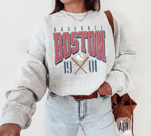 Vintage Boston Baseball Sweatshirt Boston Baseball Fan BoSox Shirt BeanTown Baseball The Saux Crewneck Boston Sports Fan