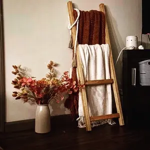 4ft blanket ladder, wood quilt rack, nursery decor, farmhouse, home decor