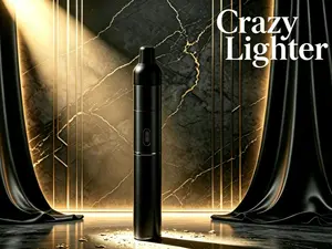 Torch Lighter, All-in-One Tube Built-in DetachableRefillable Butane Torch Handheld Lighter,GiftBox.(No butane included)