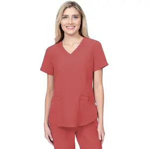 Elements Select Women's Mock Wrap Scrub Top