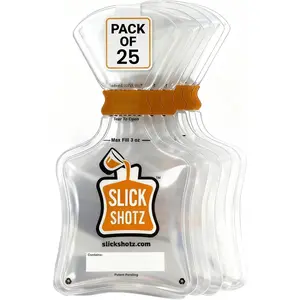 25 Pcs Heat Sealed Plastic Flask for Liquor - 3oz BPA-Free, Leak Proof and Reusable Drink Pouches for Alcohol - Ideal for Cruises, Concerts, Flights, Events and Travel