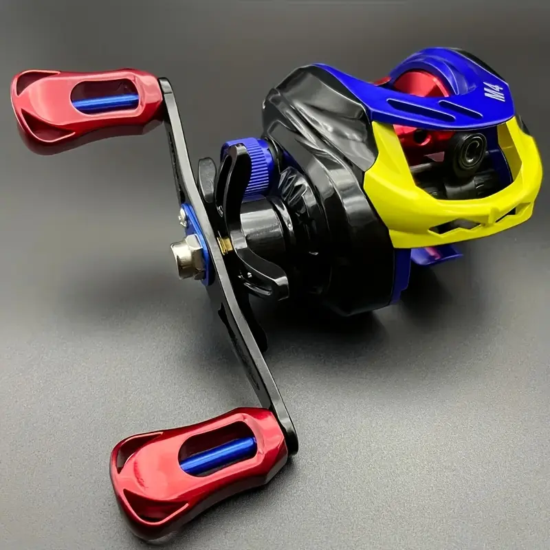 High Speed Smooth Aluminum Alloy Fishing Reel - 7.2:1 Gear Ratio, 17.64LB Resistance, Left/Right Grip, Magnetic Brake, Saltwater Casting Reels for Trout, Bass Freshwater Fishing Equipment